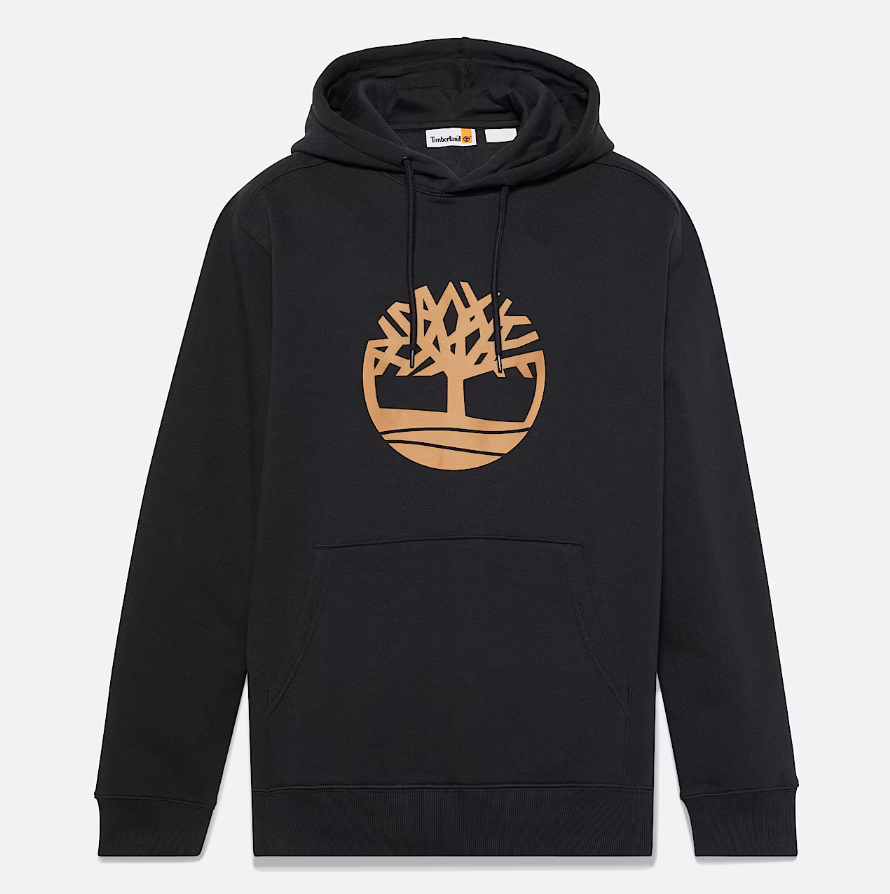 Men's Kennebec River Tree Logo Hoodie (Black/Wheat)