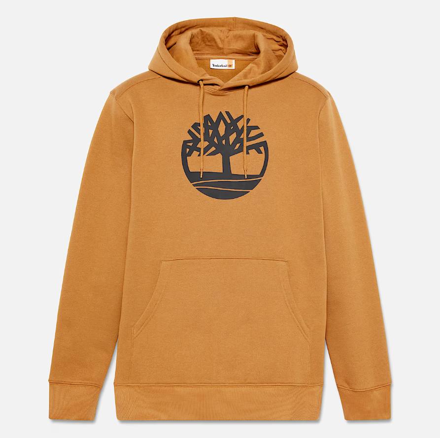 Men's Kennebec River Tree Logo Hoodie (Wheat/Black)