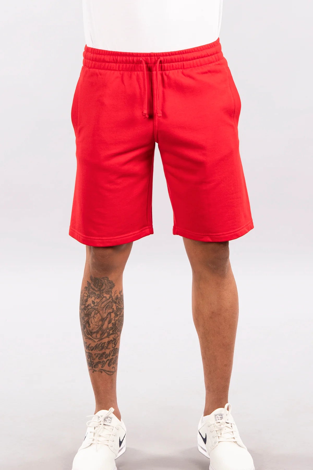 Terry Fleece Shorts - Red