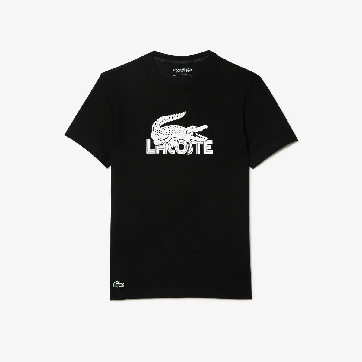 Lacoste - Ultra Dry Cotton Sport Tee - Black/White