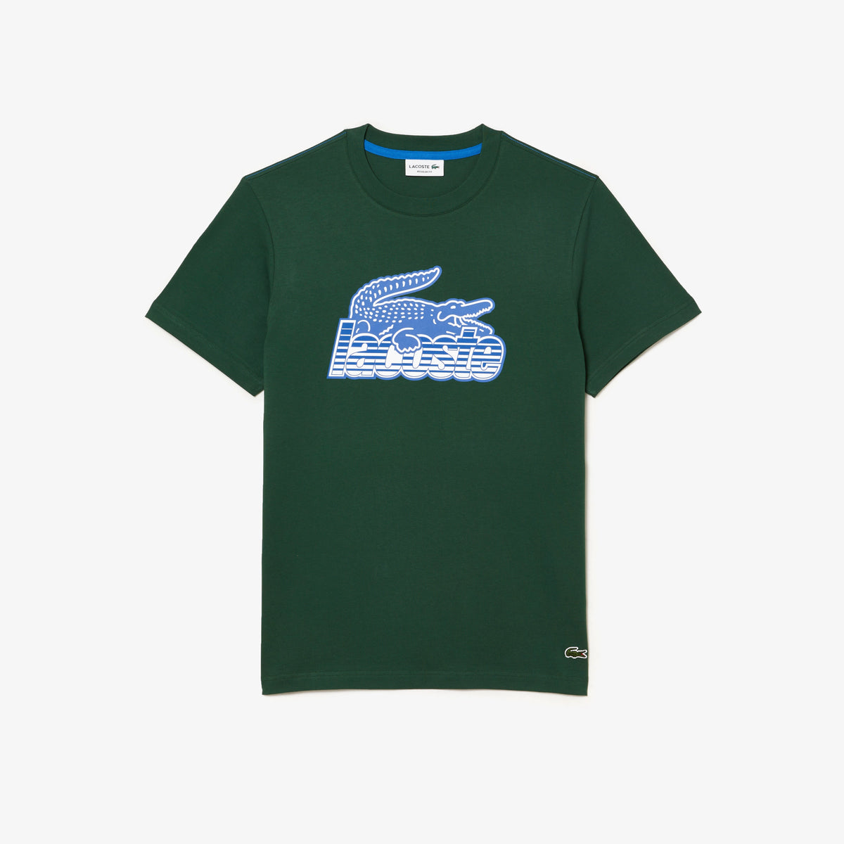 Lacoste -  Cotton Jersey Print T-Shirt - Green