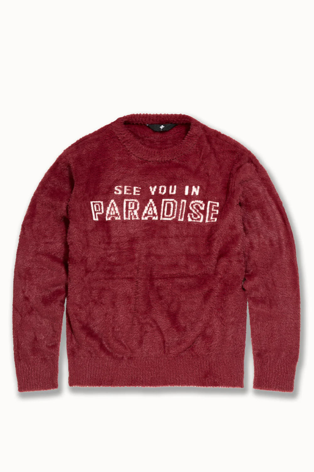 Plush Crewneck Sweater (Burgundy)