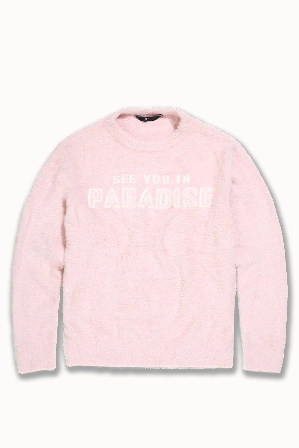 Plush Crewneck Sweater (Light Pink)
