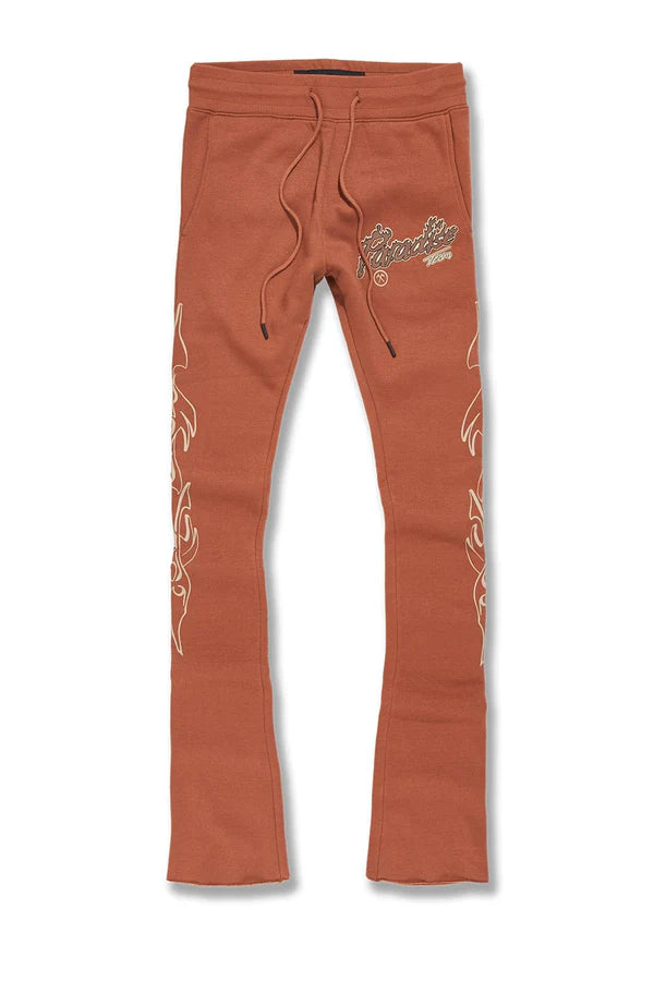 Kids Paradise Tour Stacked Sweatpants (Caramel)