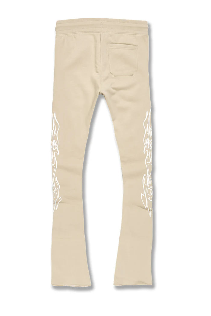 Paradise Tour Stacked Sweatpants - SAND