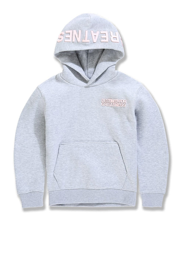 Kids Destined For Greatness Pullover Hoodie (Heather Grey)