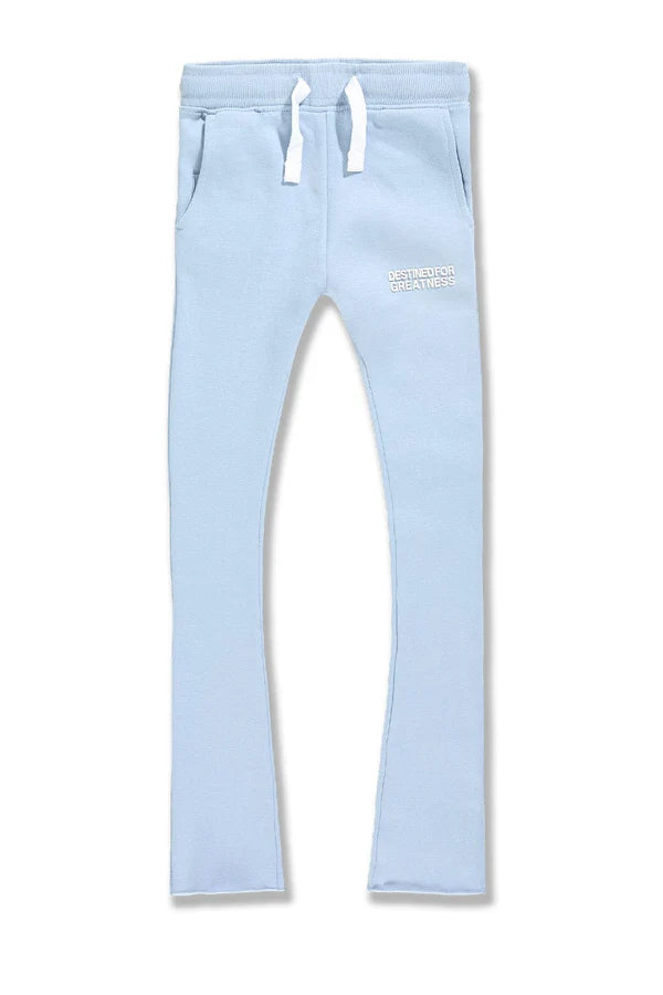 Kids Destined For Greatness Stacked Sweatpants (Carolina Blue)