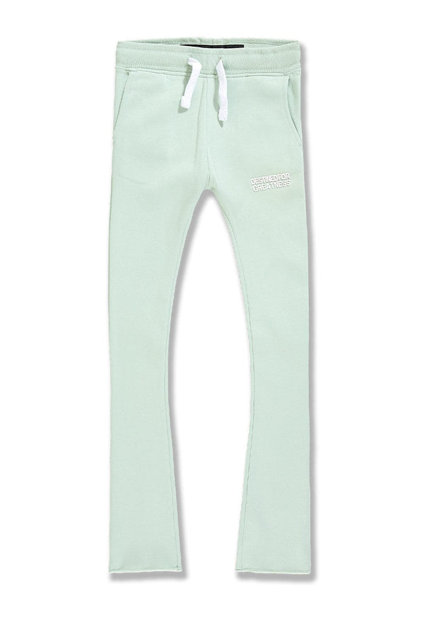 Kids Destined For Greatness Stacked Sweatpants (Mint)
