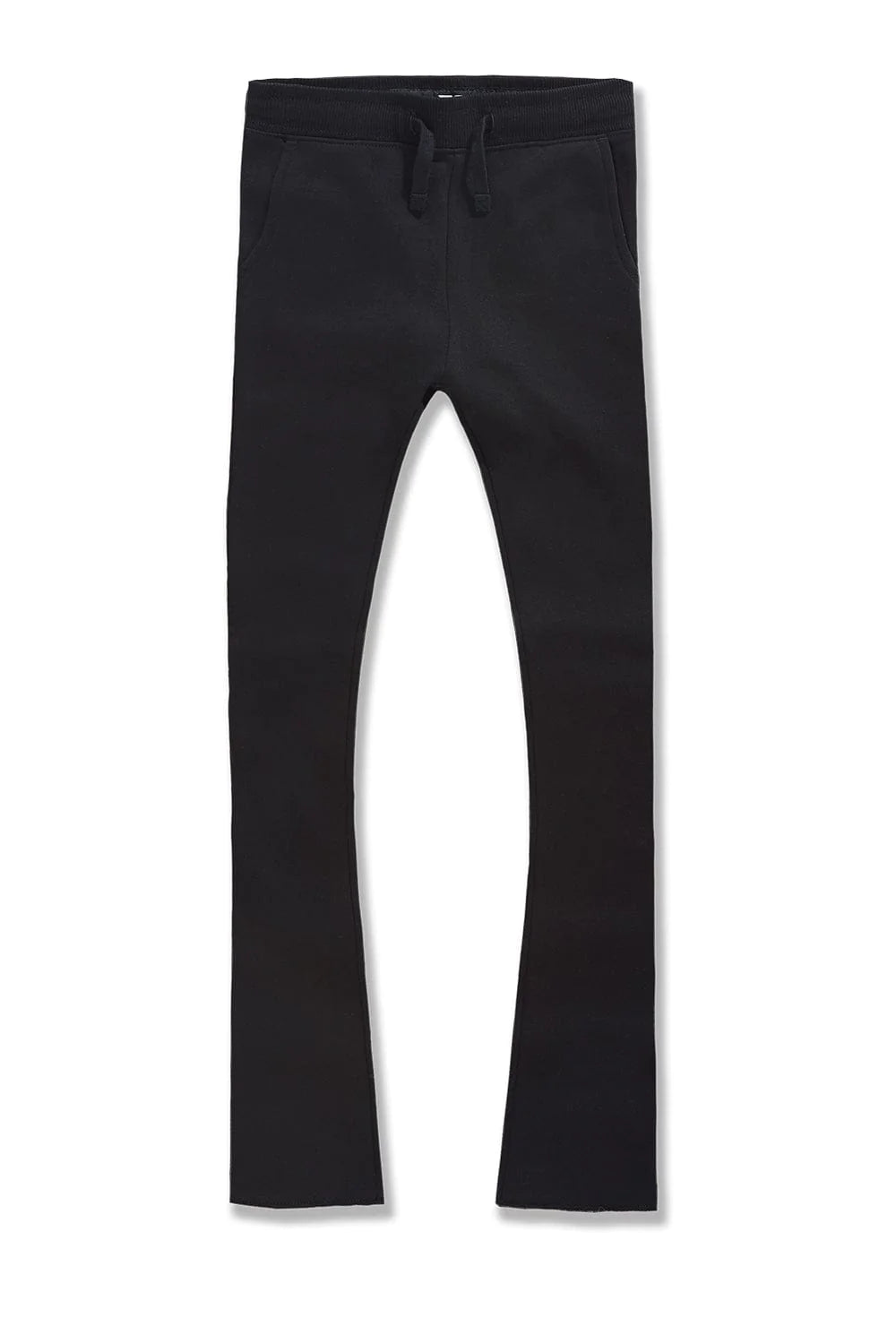 Kids Uptown Stacked Sweatpants - Black