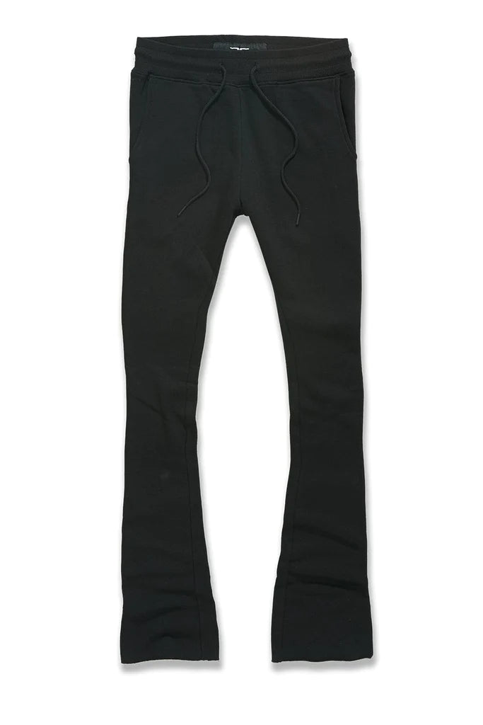 Uptown Stacked Sweatpants - Black