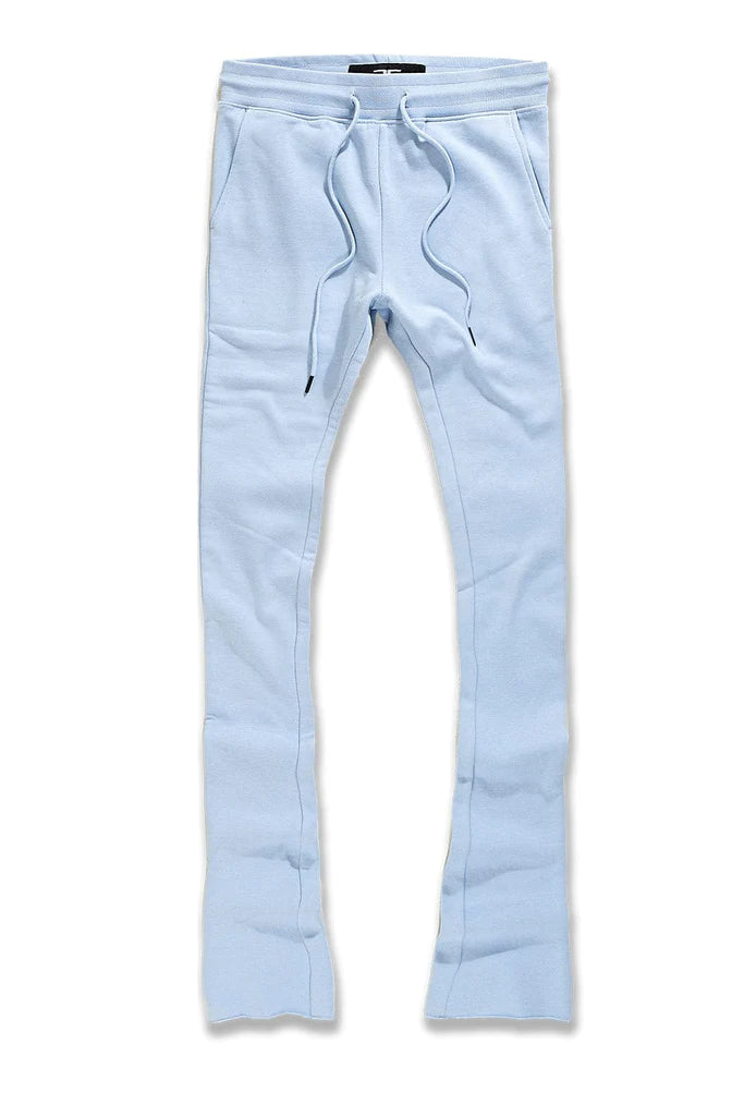 Uptown Stacked Sweatpants - Carolina Blue