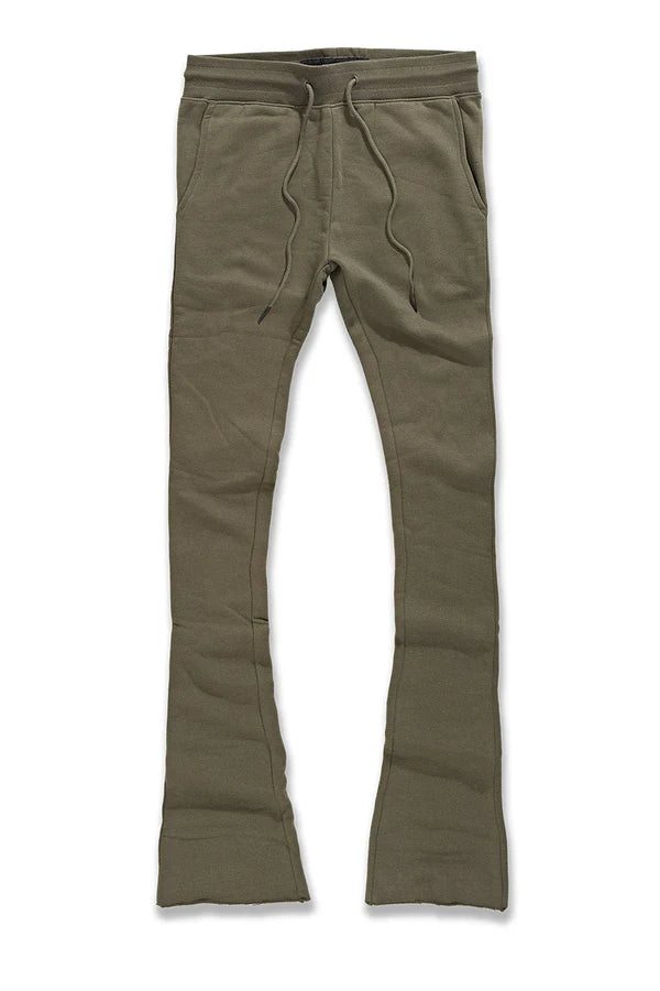 Uptown Stacked Sweatpants 2.0 - Olive - 8860L