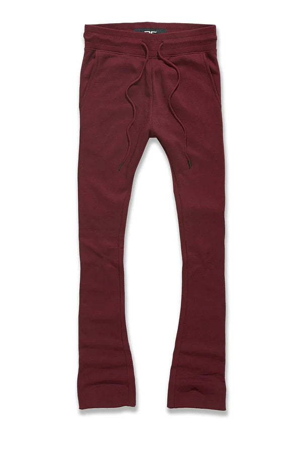 Uptown Stacked Sweatpants 2.0 - Wine - 8860L