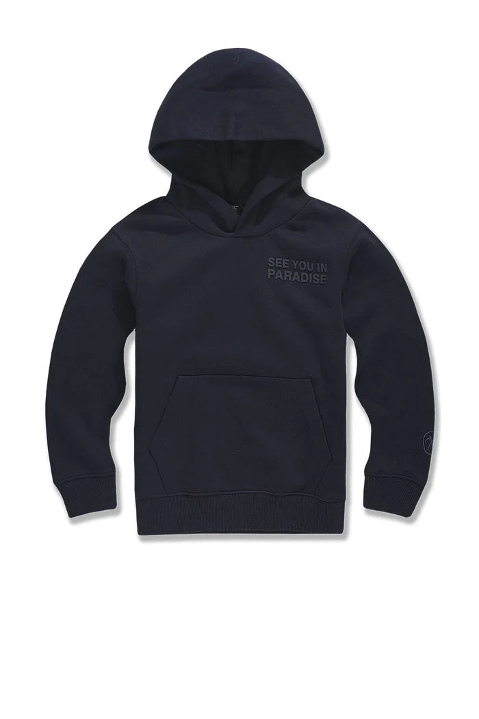 JC - Kids Paradise Tonal Pullover  Sweatshirt - Navy