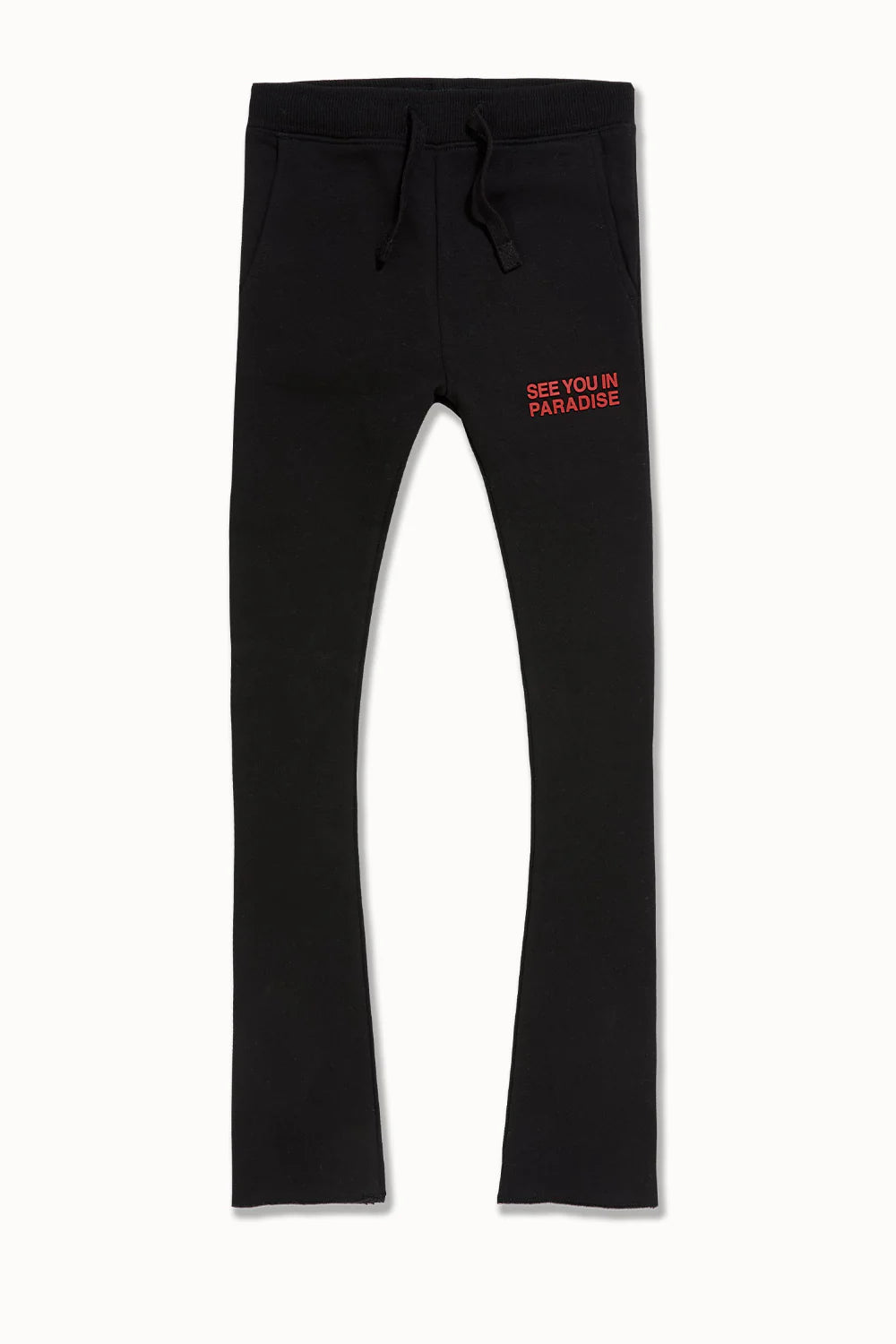 Kids SYIP Tonal Stacked Sweatpants (Crimson)