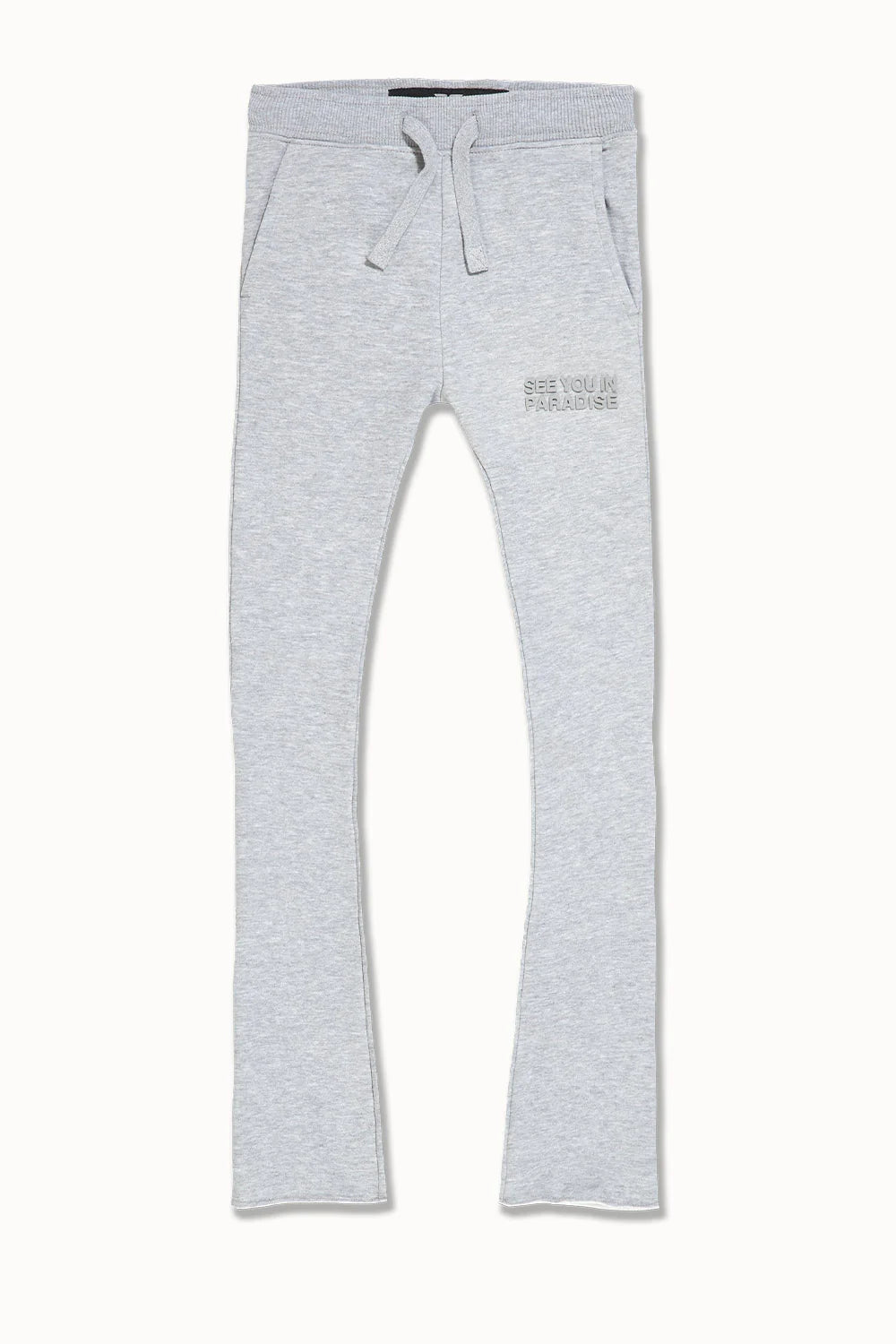 Kids SYIP Tonal Stacked Sweatpants (Heather Grey)