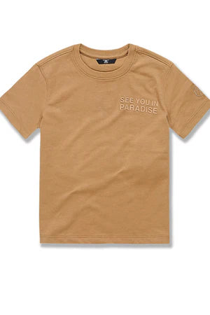 Kids - Paradise Tonal T-Shirt (Mocha) 9151AK