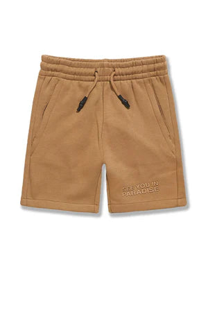 Kids - Paradise Tonal Shorts ( Mocha) 9151SK