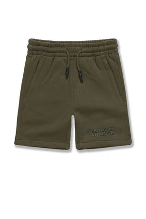 Kids - Paradise Tonal Shorts (Olive) 9151SK