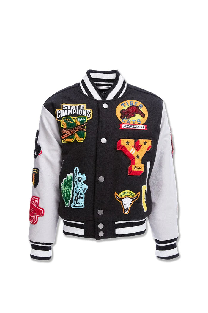 Kids Empire City Varsity Jacket (Black) 91649K