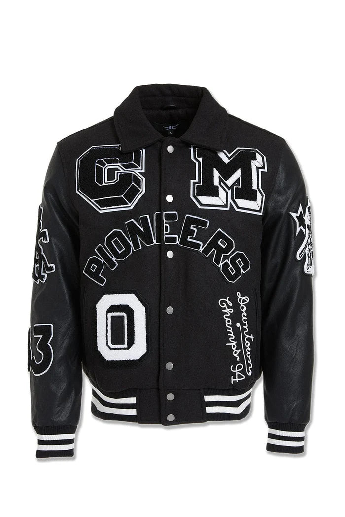 Pioneers Varsity Jacket ( Black ) 91650 – Todays Man Store Pioneers Varsity Jacket ( Black ) 91650 – Todays Man Store