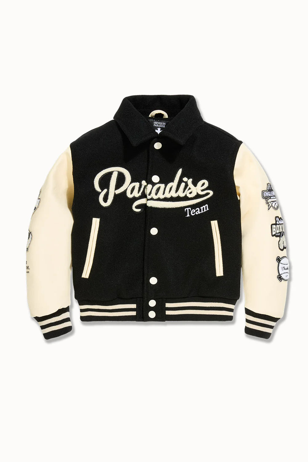Kids Paradise Team Varsity Jacket (Black)