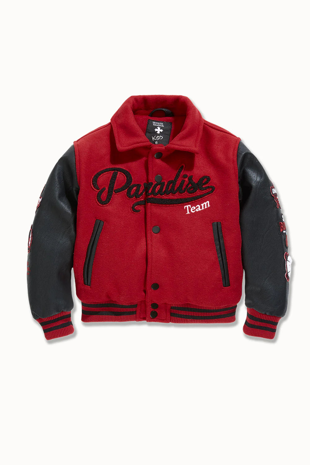 Kids Paradise Team Varsity Jacket (Red)