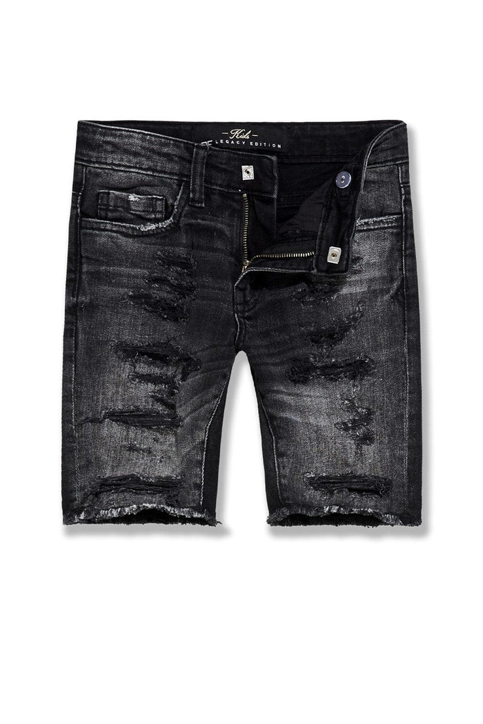 Kids Arlington Denim Shorts (Black Shadow)