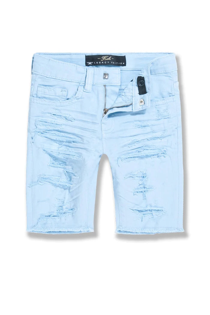 Kids Tulsa Twill Shorts (Sky Blue)