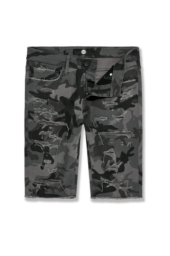 OG - Tulsa Camo Twill Shorts (Black Camo