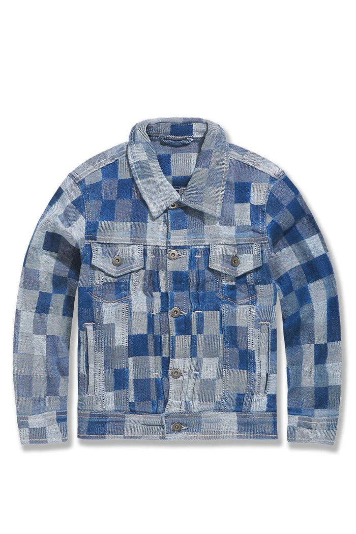 Kids Illusion Denim Trucker Jacket - Aged Wash