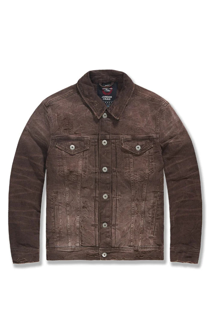 Meadowland Denim Trucker Jacket (Brown) JJ1220