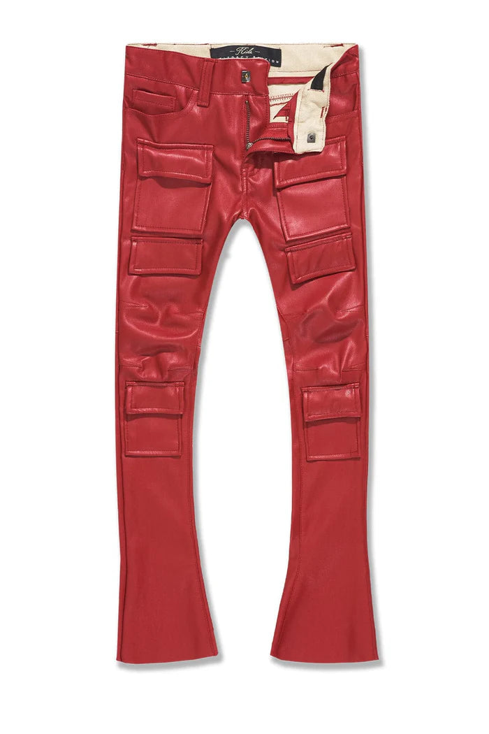 JC - Kids Stacked - Thriller Cargo Pants - Red