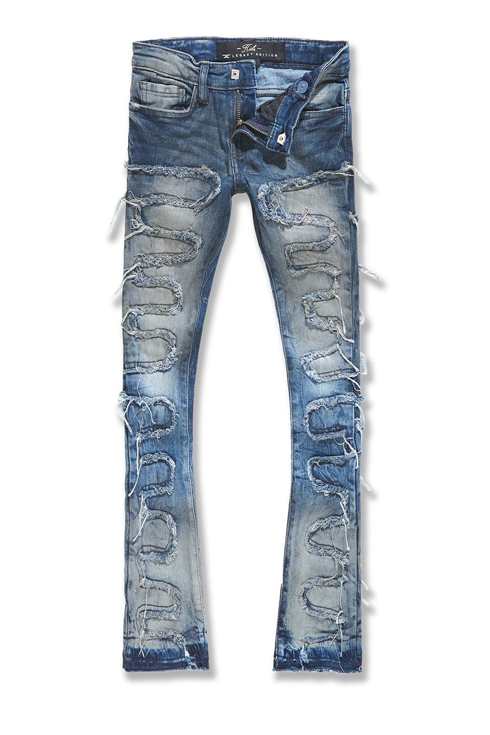 Kids Stacked Oasis Denim Jeans - Moonlight