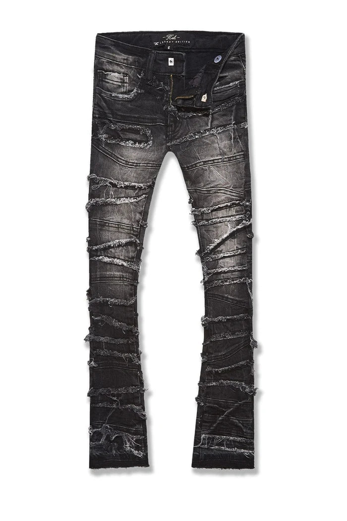 Kids Stacked Elm Street Denim - Black Shadow