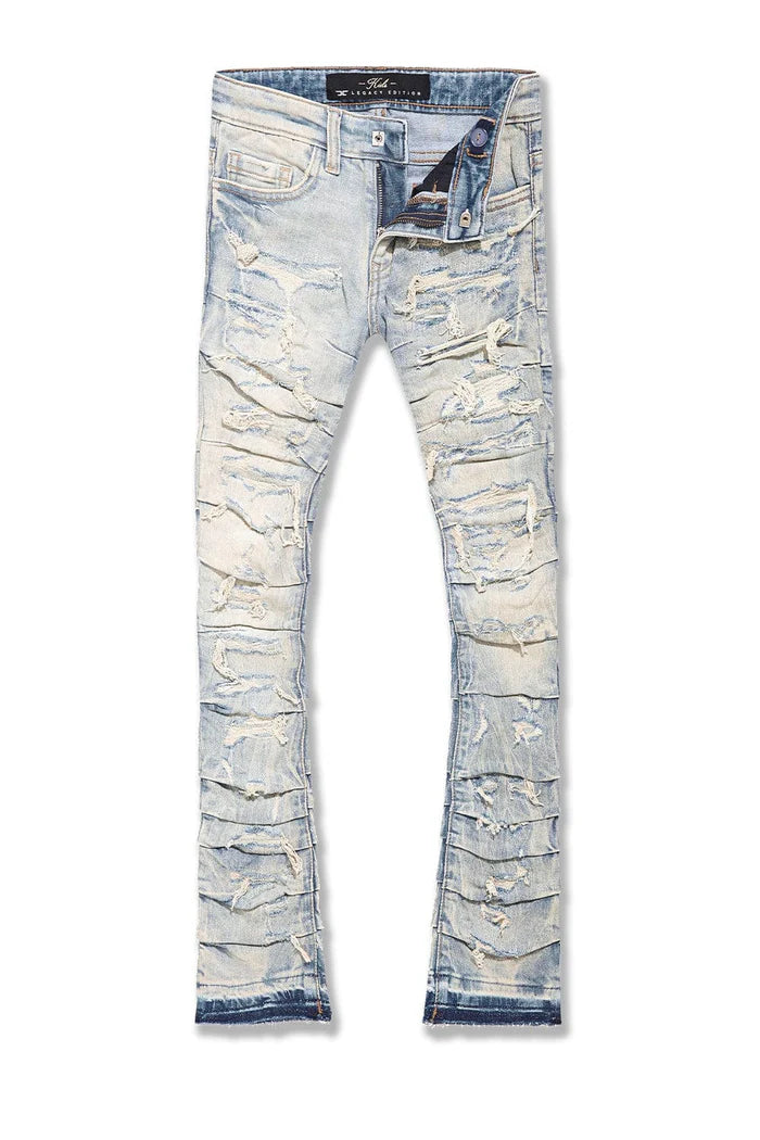 Martin Stacked - Ripple Effect Denim (Antique) JTF1157