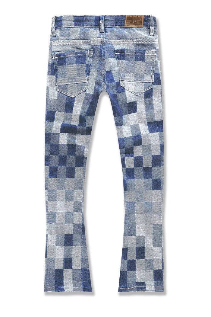 Kids Stacked Illusion Denim - Aged Wash