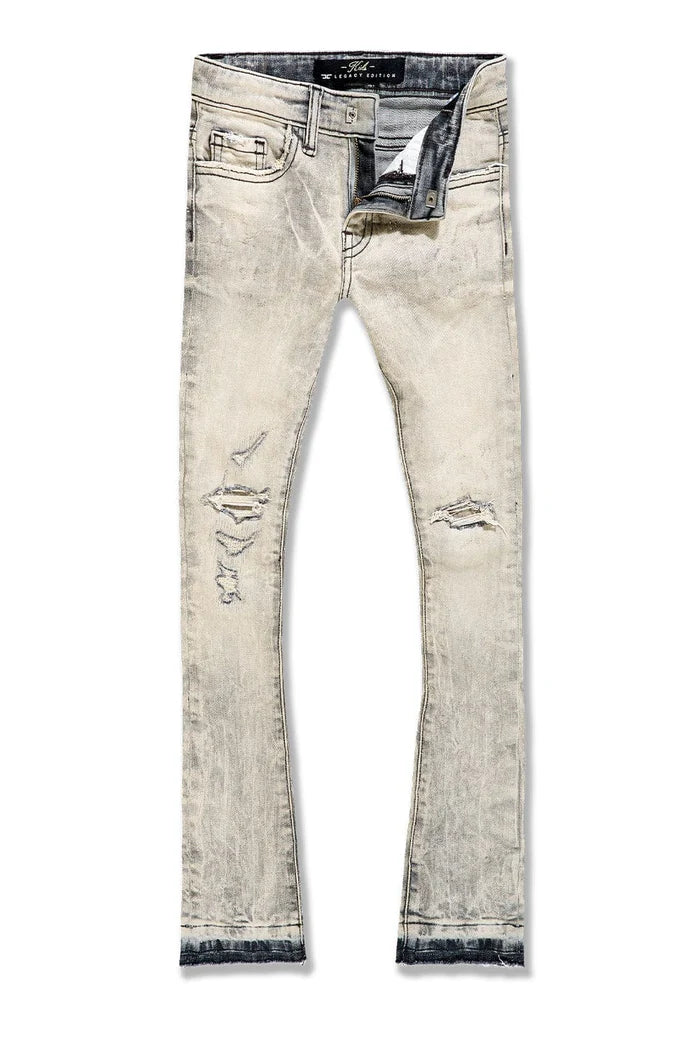 Martin Stacked-Attitude Stacked Denim (Bone White) JTF1214