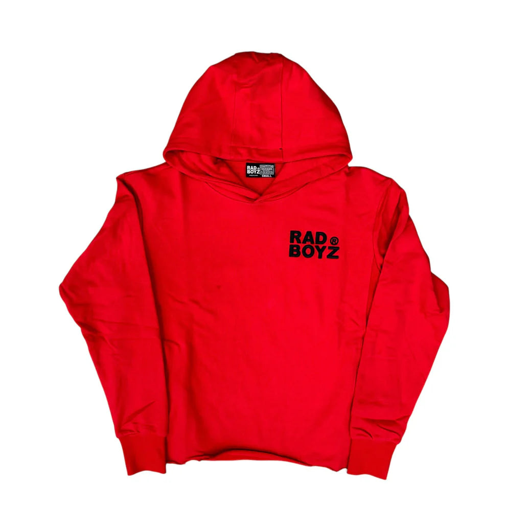 Global Takeover Cropped Hoodie (Red)