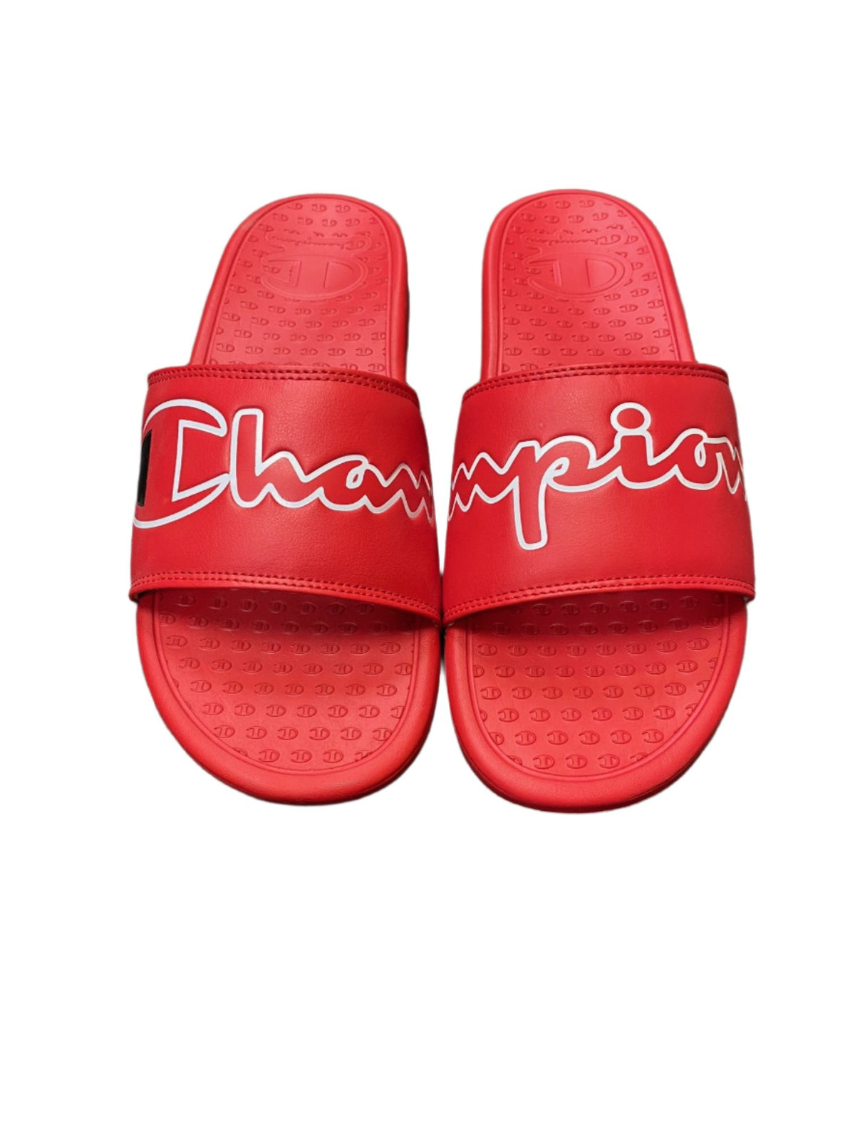 Champion Mens  Super Slide Split Script - Red