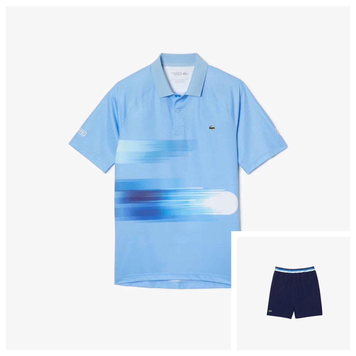 Men's Lacoste SPORT x Novak Djokovic Light Stretch Set - Blue