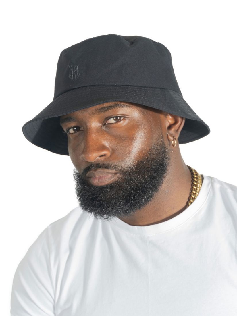 Adorni Nylon Bucket Hat (Black)