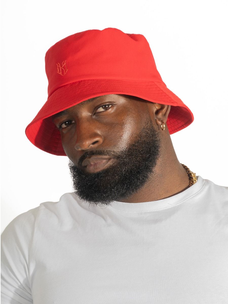 Adorni Nylon Bucket Hat (Red)