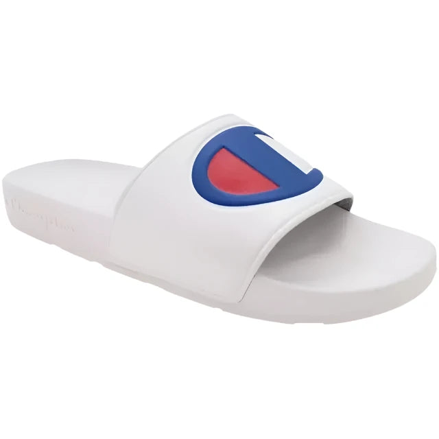 Champion Mens Slides Sandals Flip Flops - White