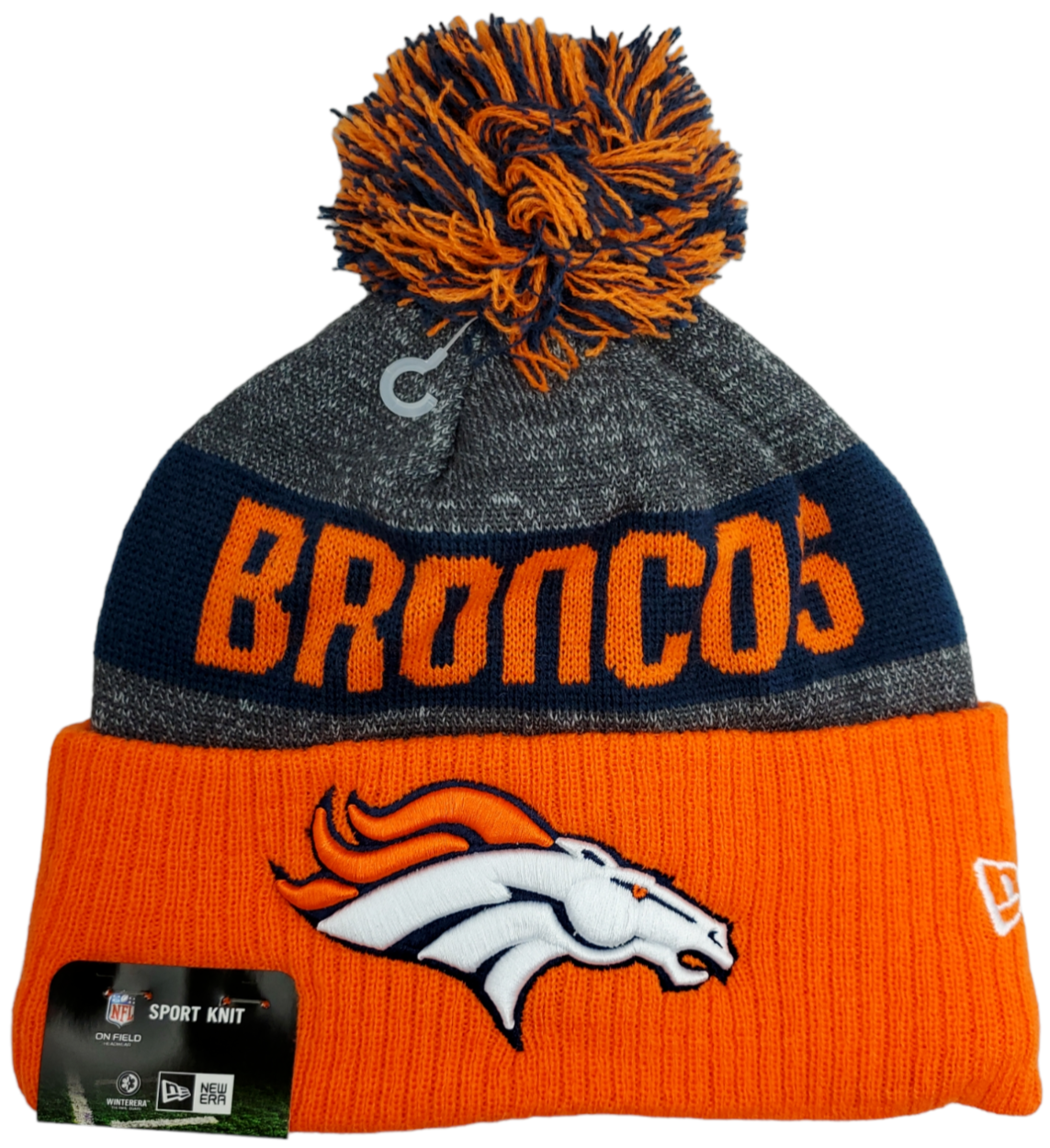 Denver Broncos 2016 Sideline Sport Knit Pom Hat
