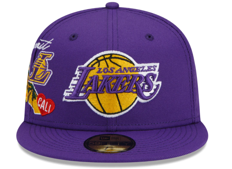 Los Angeles Lakers City Cluster State Inspired Fitted Hat