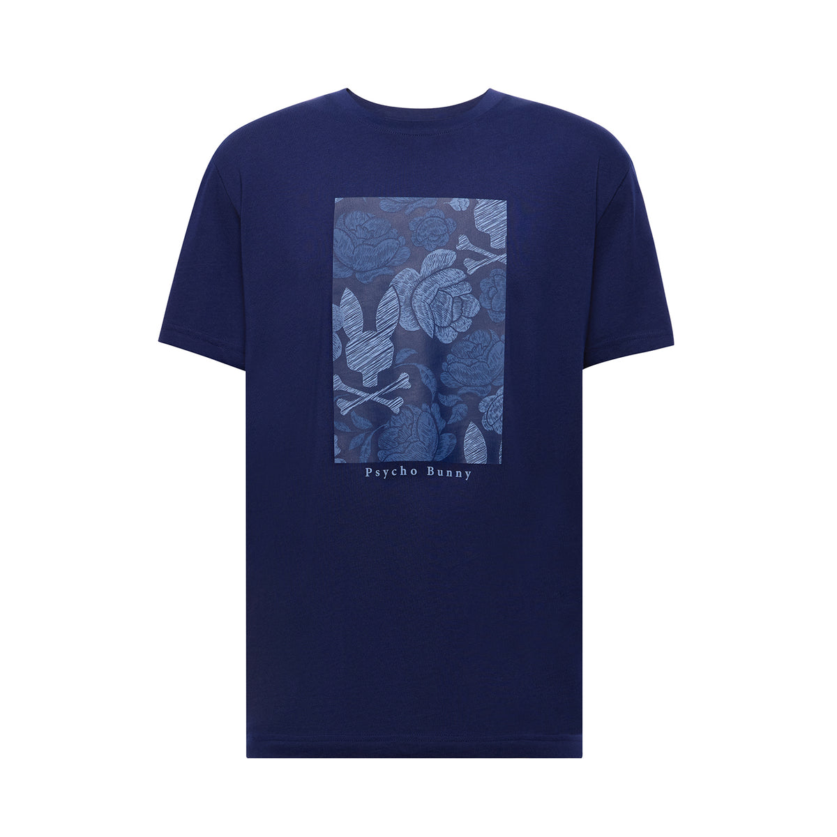 Rowen Graphic Tee-Evening Blue