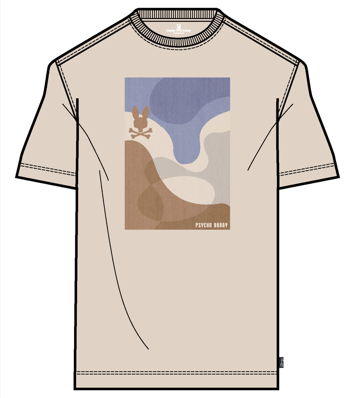 Dante Graphic Tee-White Cap Grey