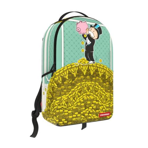 Monopoly Money Piles Shark Backpack