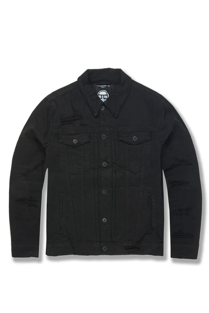 Tribeca Twill Trucker Jacket (Black) JJ990R